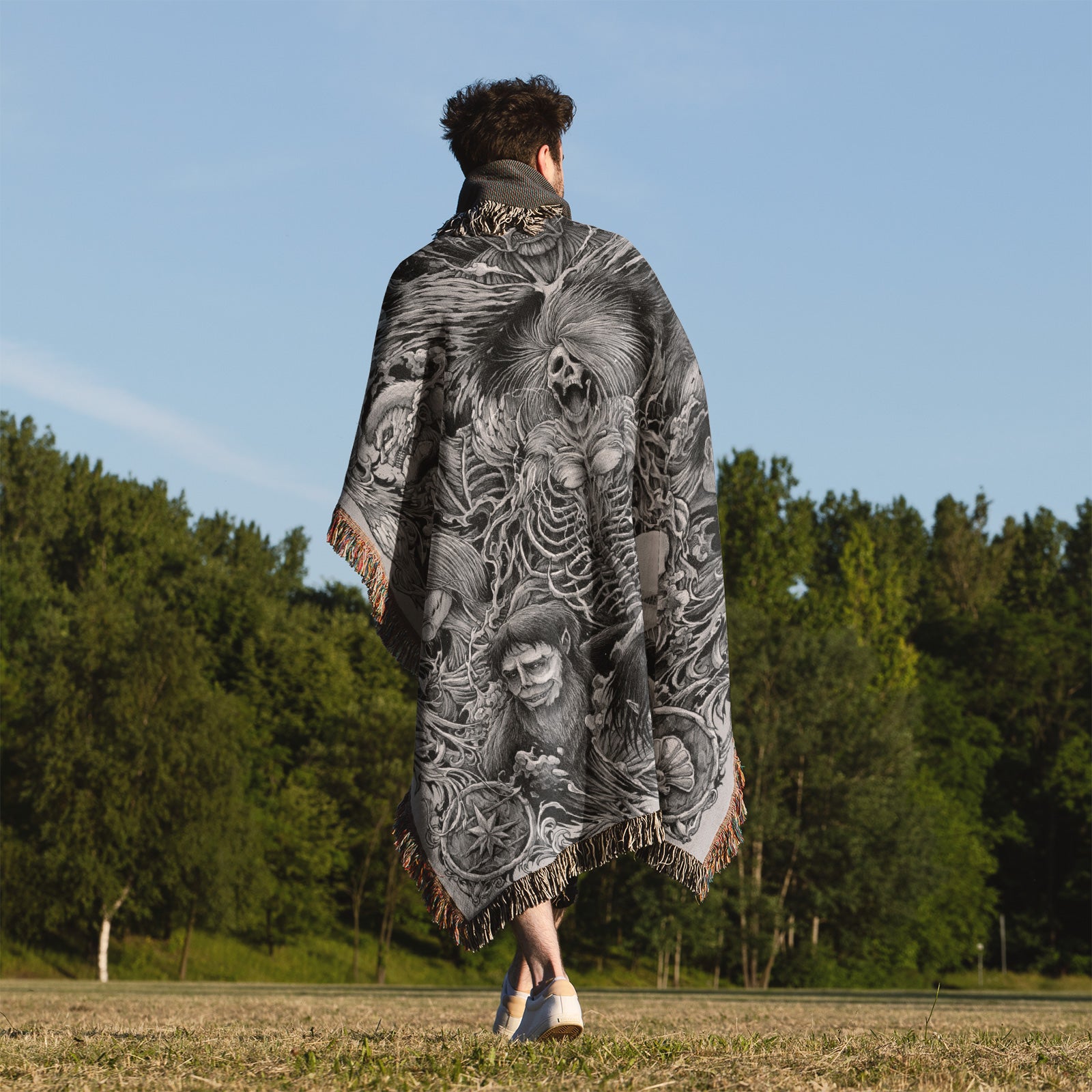 Couverture tissée Attack on Titan – Tapisserie de décoration de chambre d'anime de personnalité, cadeau-Ⅳ