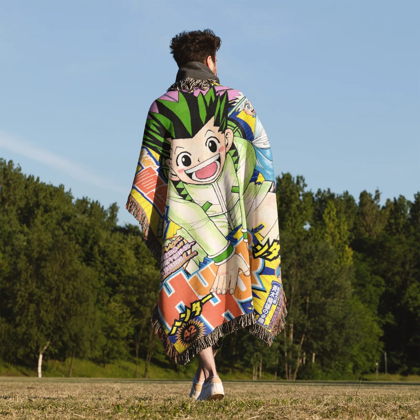 Hunter x Hunter Woven Throw Blanket Tapestry – Personality Anime Room Decor Gift-I