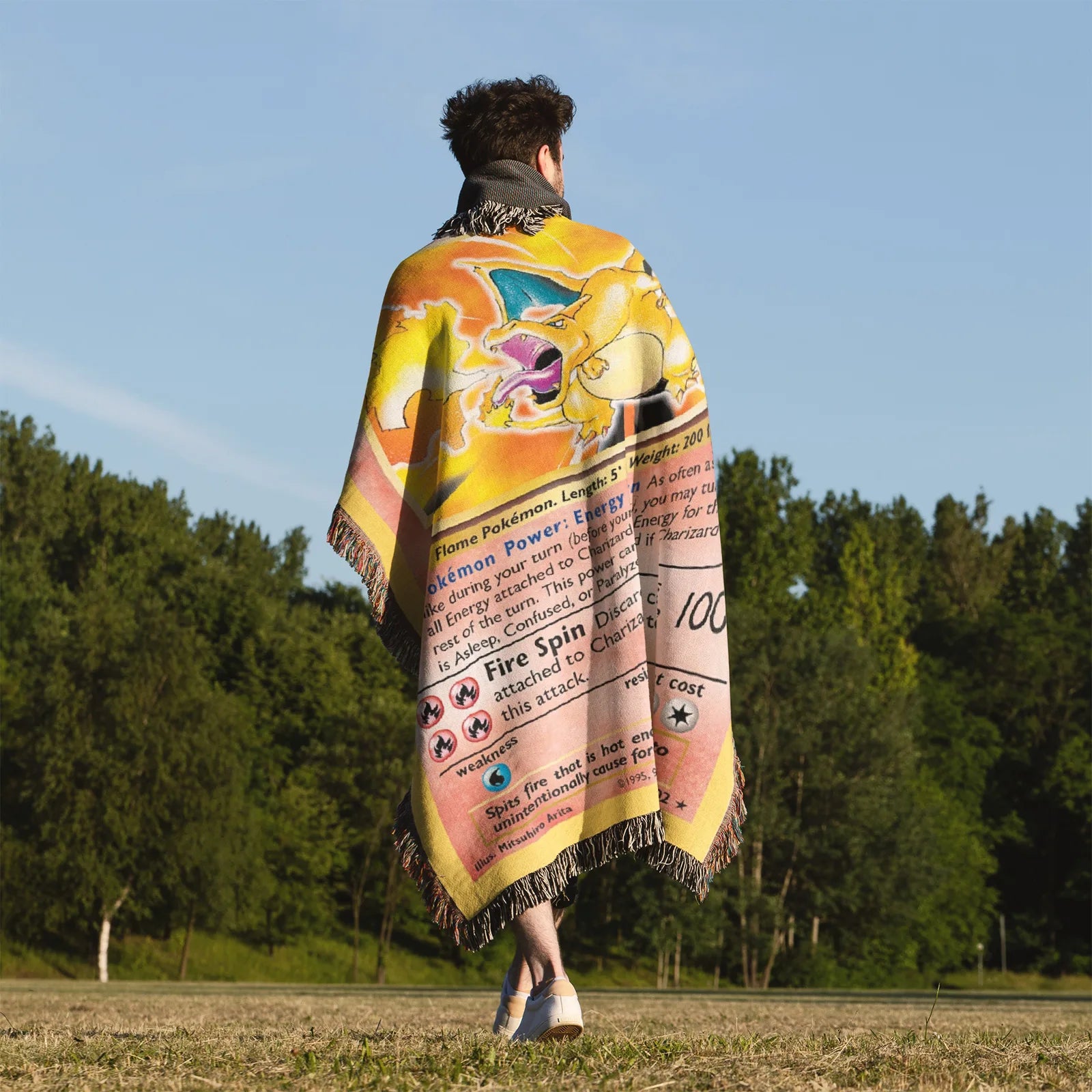 Tapisserie de couverture tissée Pokemon Gengar - Cadeau de décoration de chambre d'anime de personnalité-Ⅲ