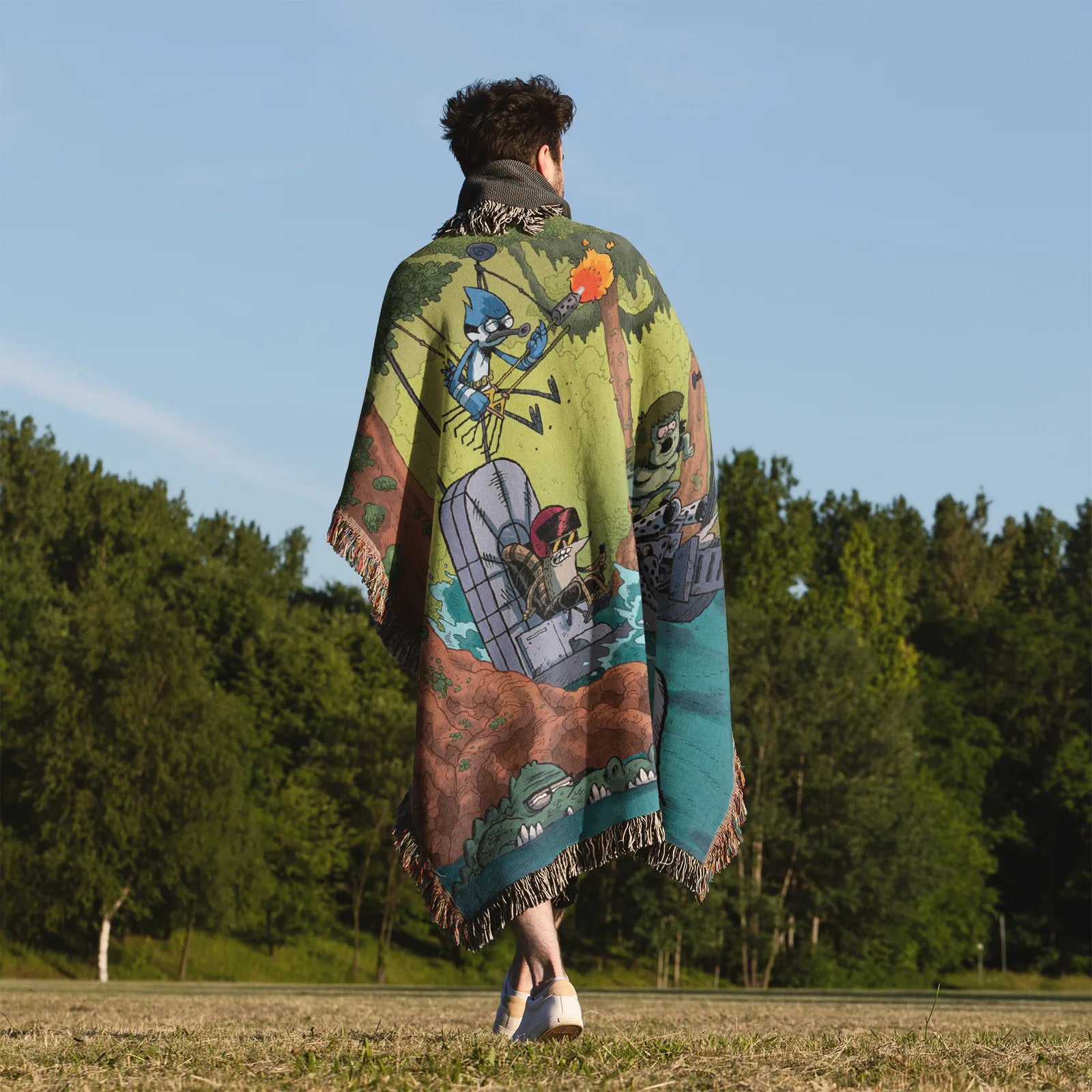 Tapisserie de couverture tissée une pièce – Cadeau de décoration de chambre d'anime de personnalité-Ⅰ