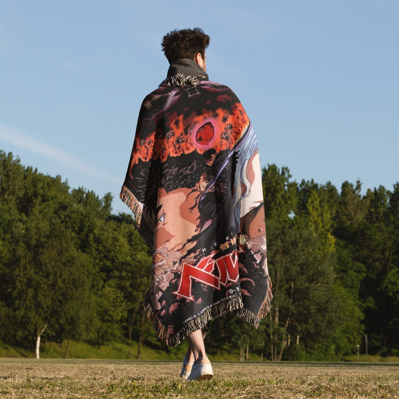 Berserk Woven Throw Blanket Tapestry – Personality Anime Room Decor Gift-II