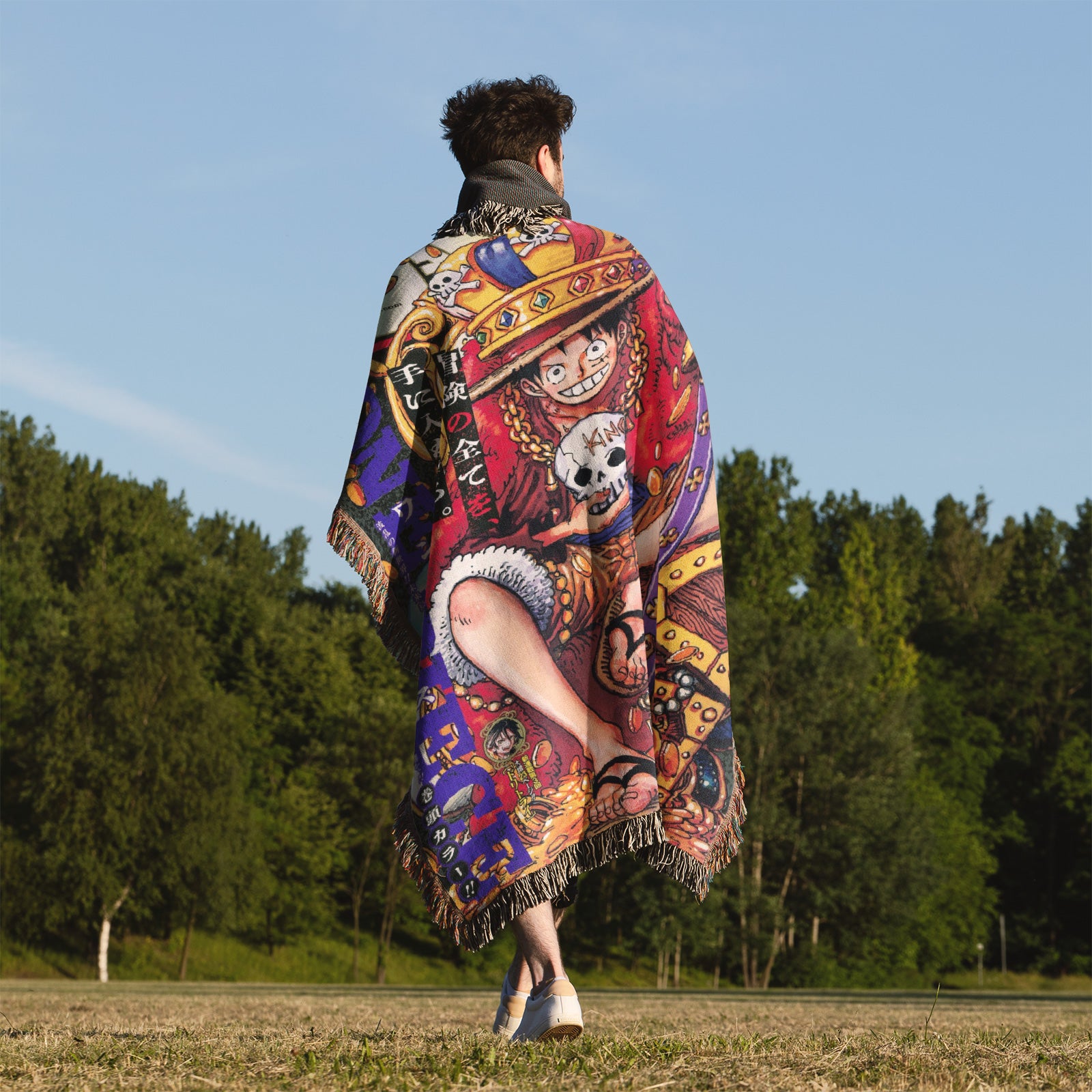 Tapisserie de couverture tissée une pièce – Personnalité Anime Room Decor Gift-VII