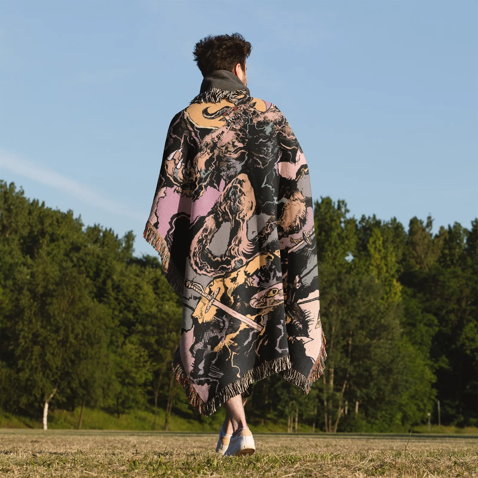 Tapisserie de couverture tissée une pièce – Cadeau de décoration de chambre d'anime de personnalité-Ⅰ