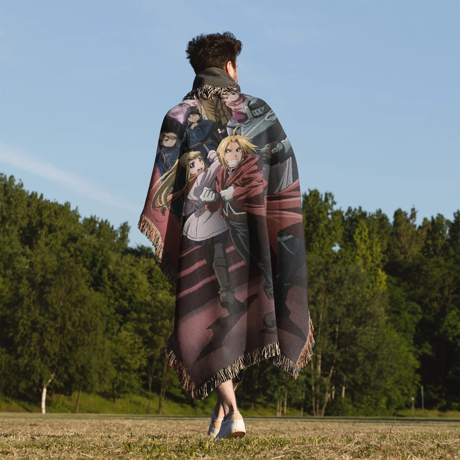 Tapisserie de couverture tissée une pièce – Cadeau de décoration de chambre d'anime de personnalité-Ⅰ