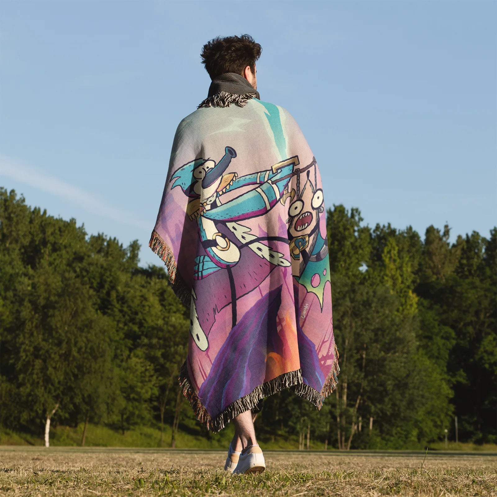 Tapisserie de couverture tissée une pièce – Cadeau de décoration de chambre d'anime de personnalité-Ⅰ