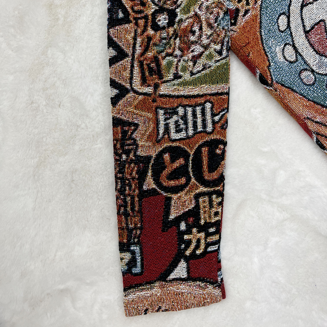 One Piece Anime Woven Blanket Hoodie-TAPESTRY
