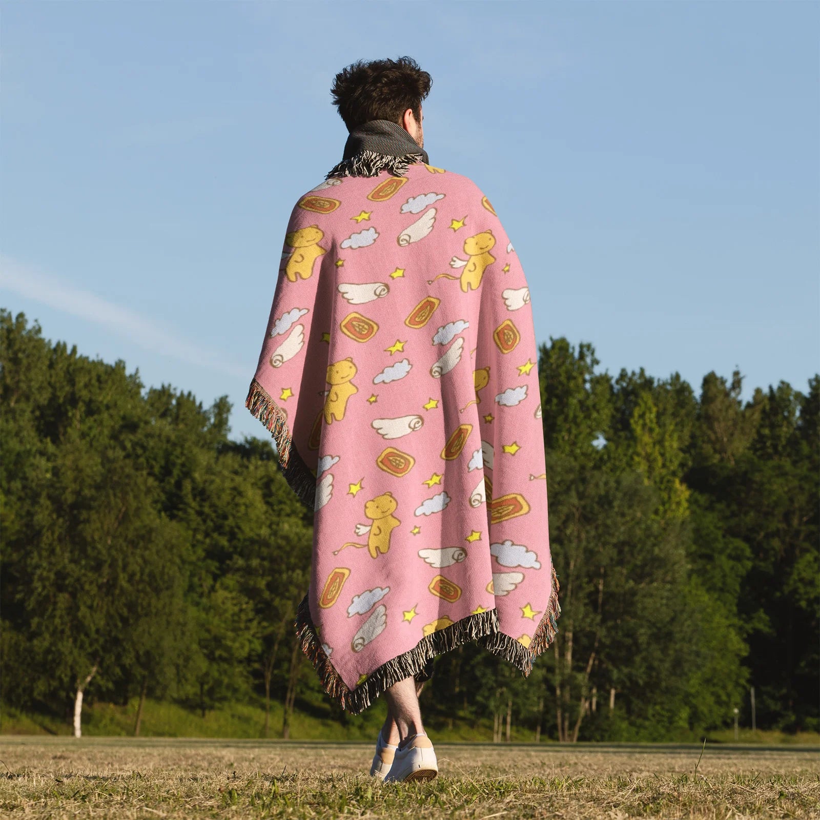 Cardcaptor Sakura Woven Throw Blanket Tapestry – Personality Anime Room Decor Gift-I