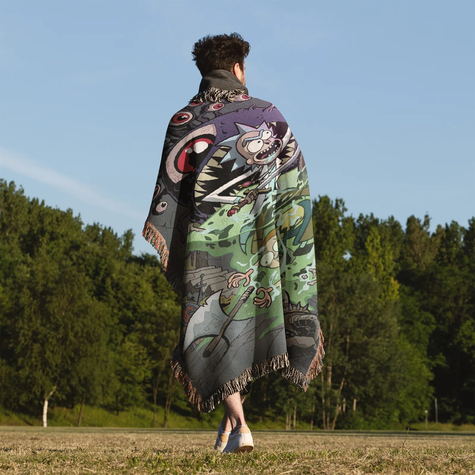 Tapisserie de couverture tissée une pièce – Cadeau de décoration de chambre d'anime de personnalité-Ⅰ