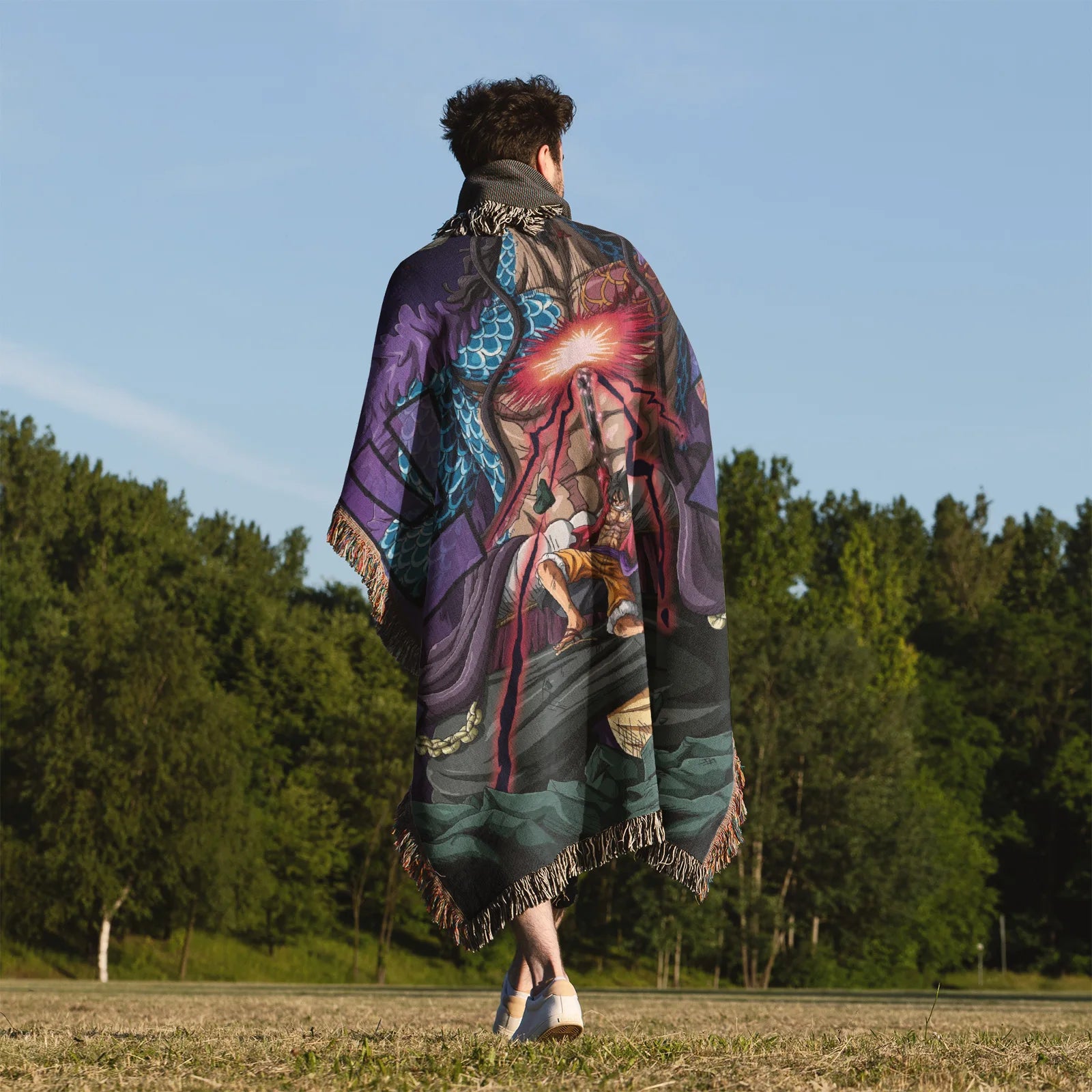 Tapisserie de couverture tissée une pièce – Personnalité Anime Room Decor Gift-VII