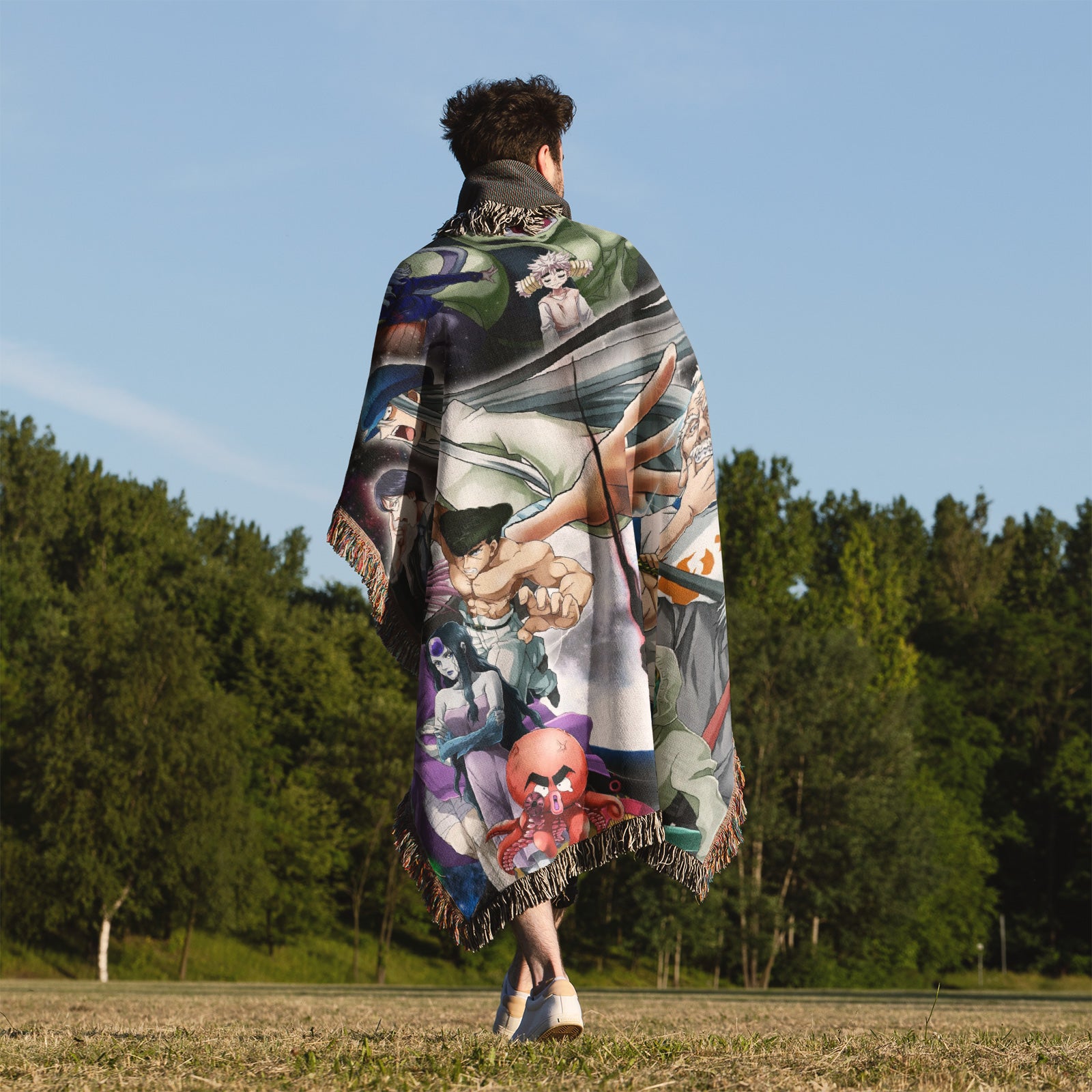 Hunter x Hunter Woven Throw Blanket Tapestry – Personality Anime Room Decor Gift-II