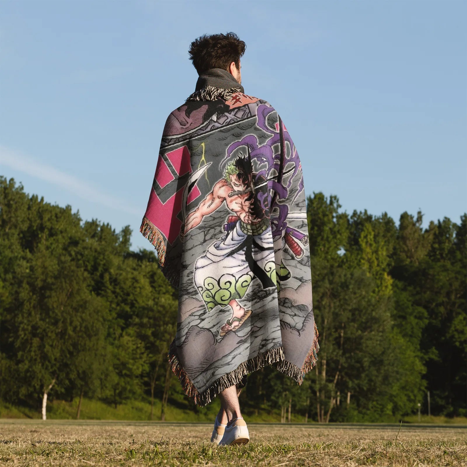 Tapisserie de couverture tissée une pièce – Personnalité Anime Room Decor Gift-VII