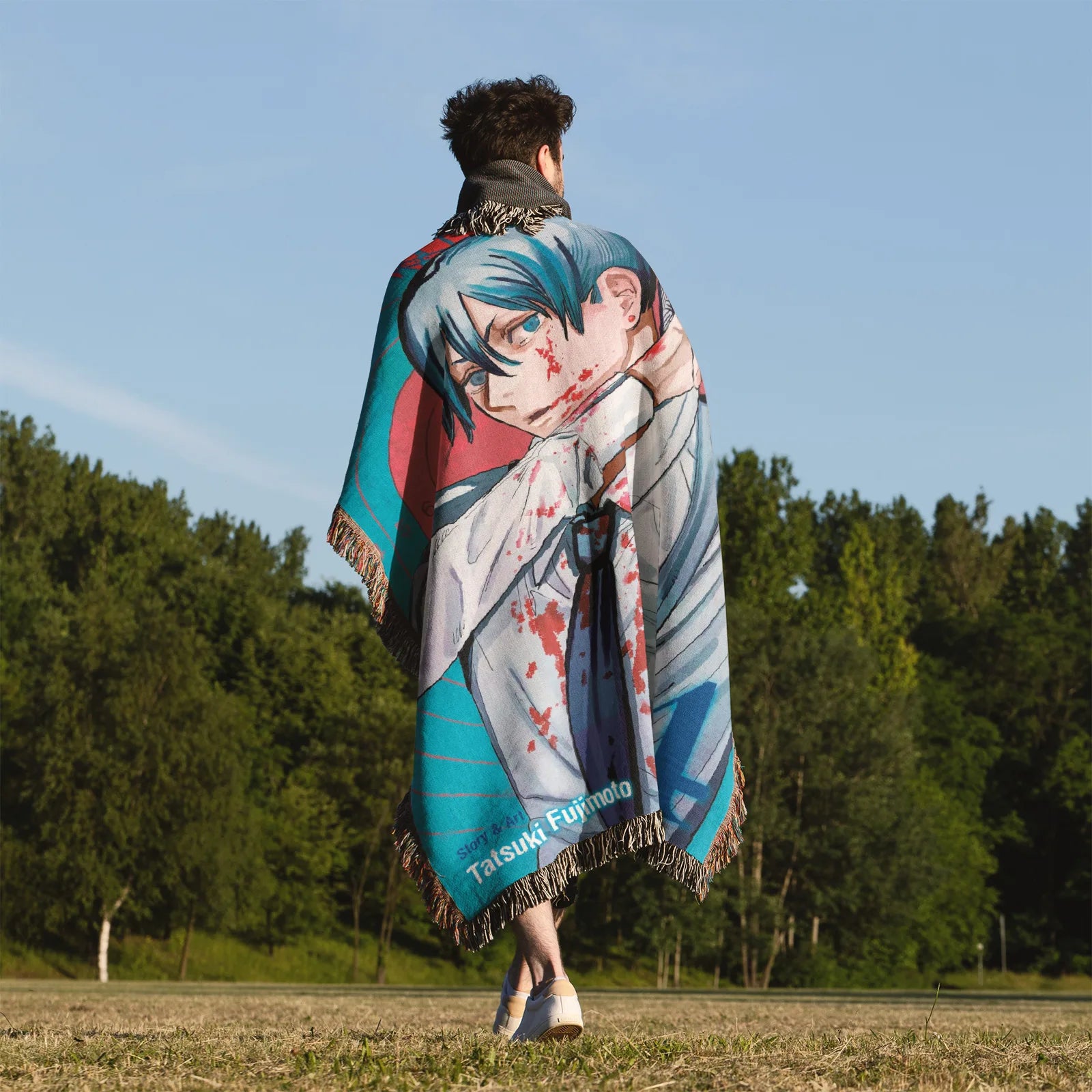 Chainsaw Man Woven Throw Blanket Tapestry – Personality Anime Room Decor Gift-IV