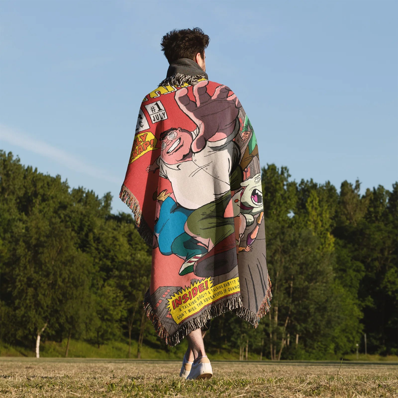 Gravity Falls Woven Throw Blanket Tapestry – Personality Cartooon Room Decor Gift-I