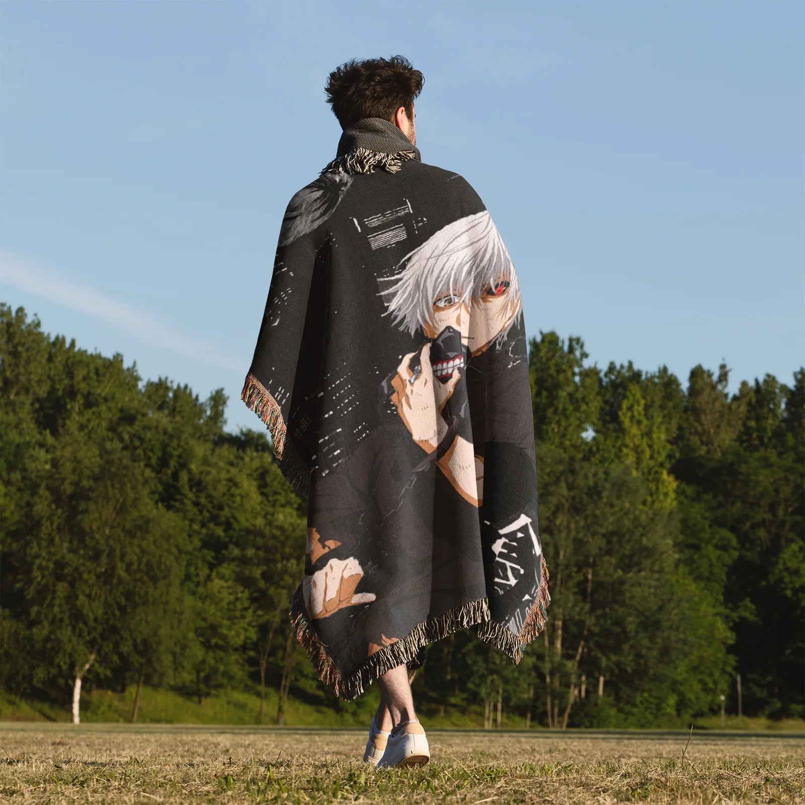 Tapisserie de couverture tissée une pièce – Cadeau de décoration de chambre d'anime de personnalité-Ⅰ