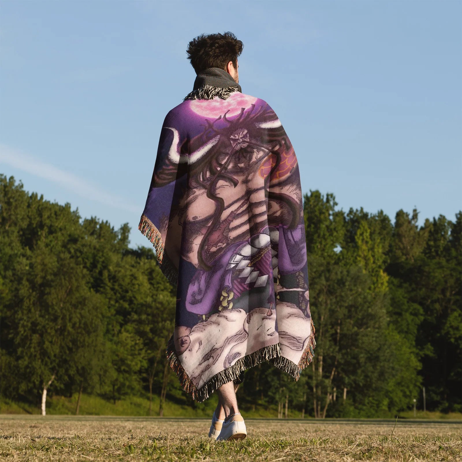 Tapisserie de couverture tissée une pièce – Personnalité Anime Room Decor Gift-VII