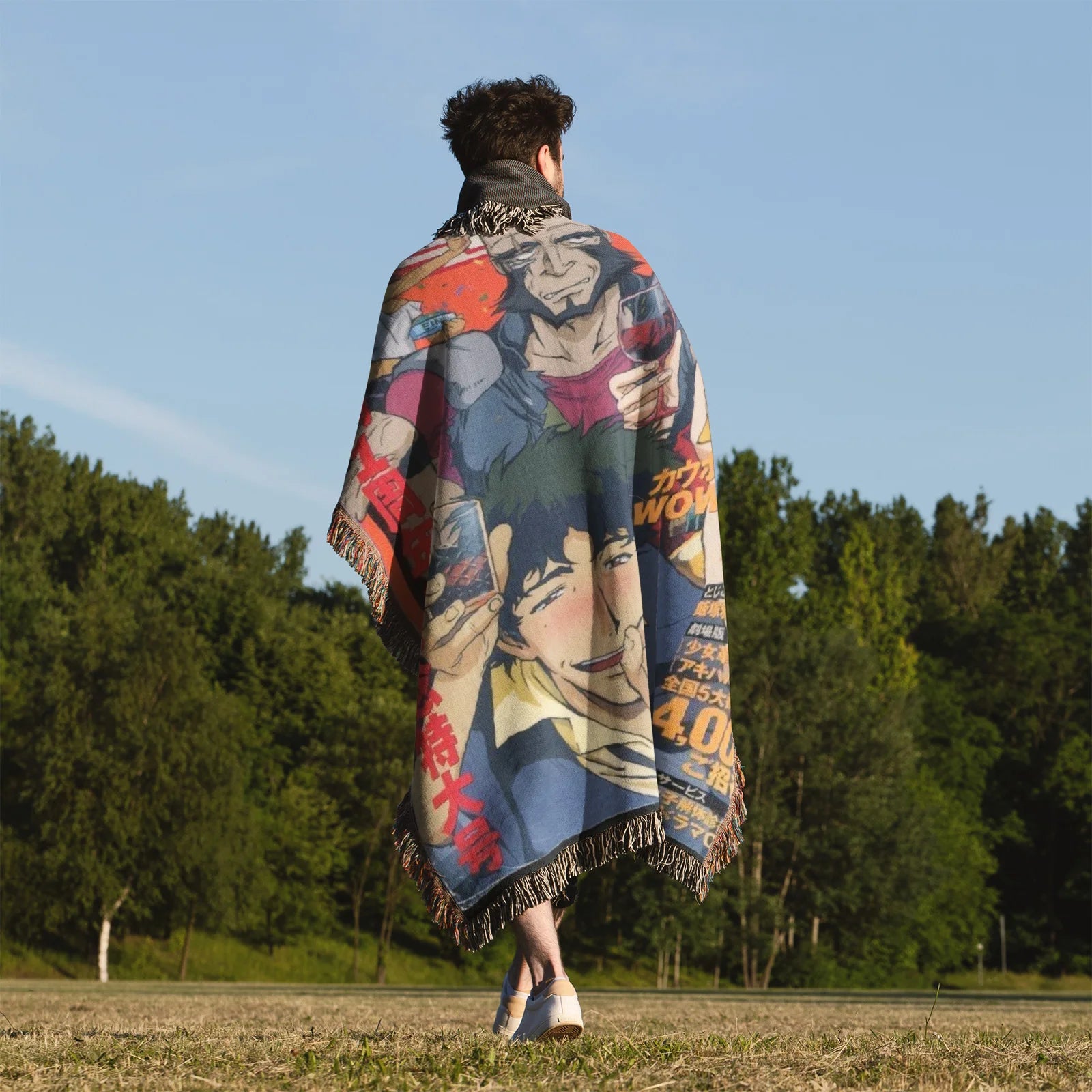 Cowboy Bebop Woven Throw Blanket Tapestry – Personality Anime Room Decor Gift-V