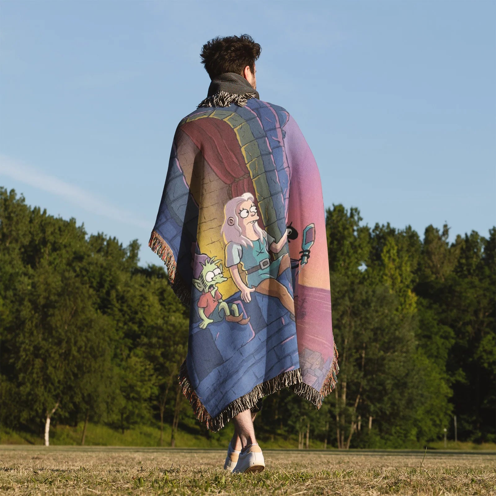 Rick and Morty Woven Throw Blanket Tapestry – Personality Cartooon Room Decor Gift-IV