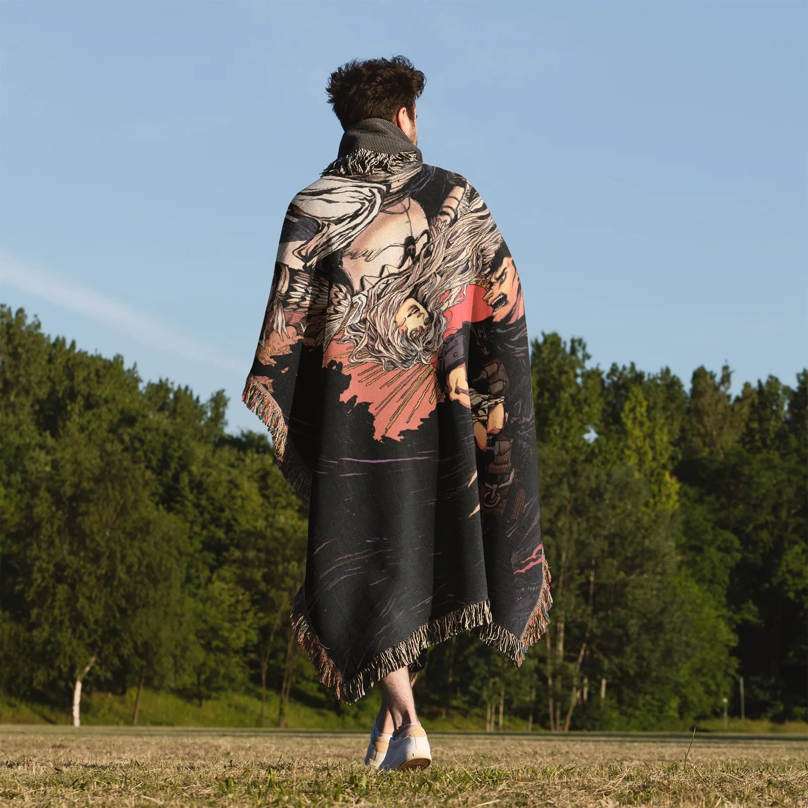 Tapisserie de couverture tissée une pièce – Cadeau de décoration de chambre d'anime de personnalité-Ⅰ