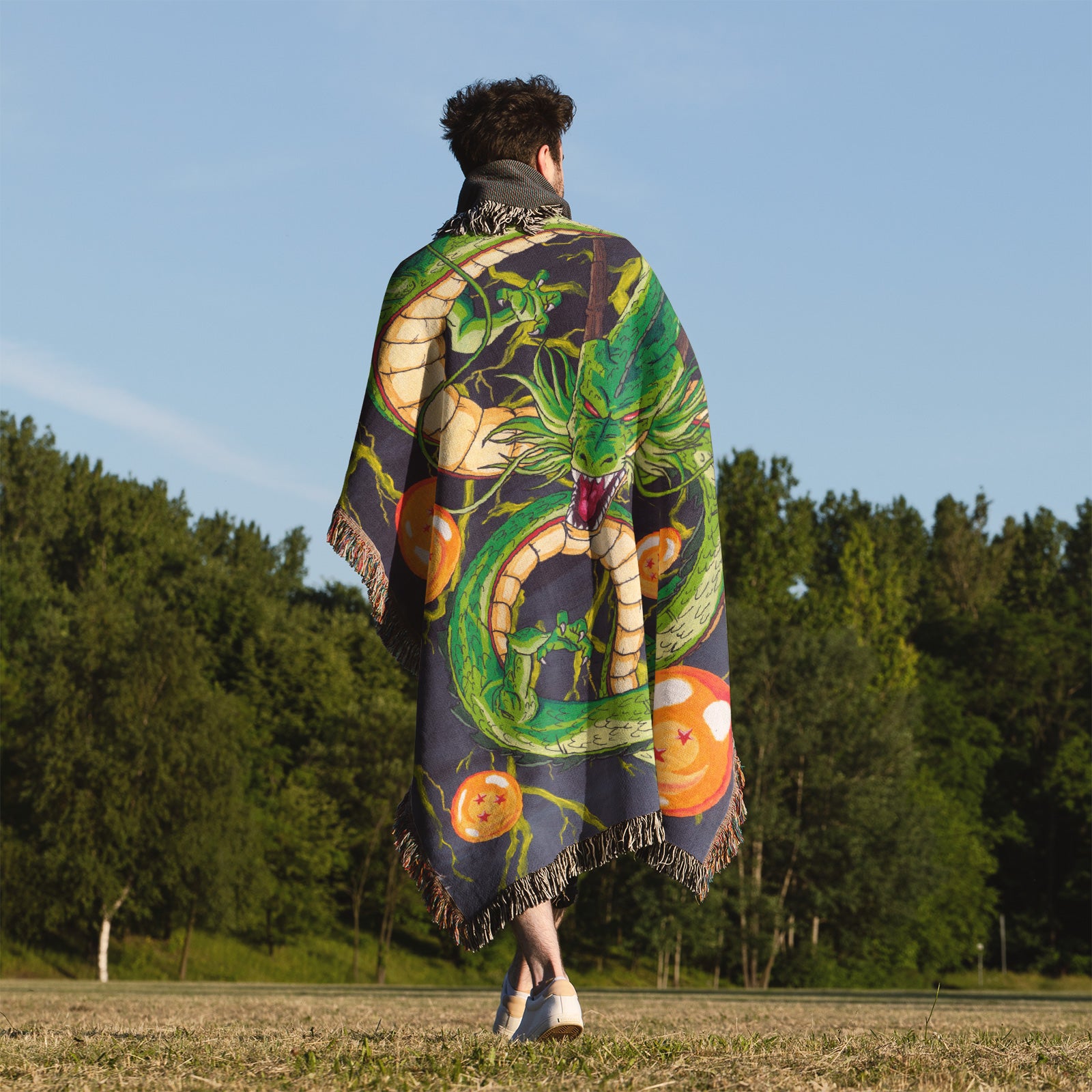 Dragon Ball Woven Throw Blanket Tapestry – Personality Anime Room Decor Gift-VIII