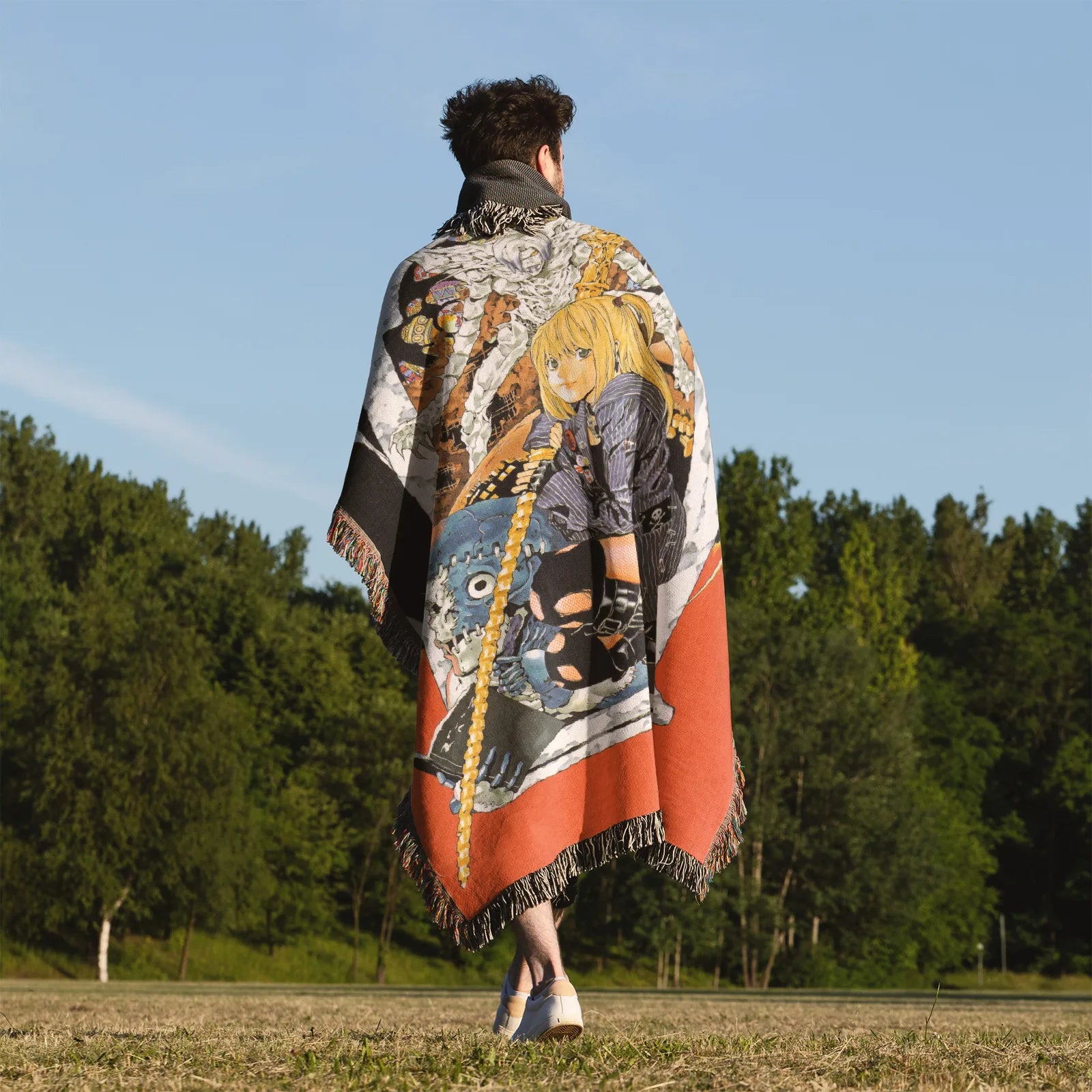 Death Note Woven Throw Blanket Tapestry – Personality Anime Room Decor Gift-IV