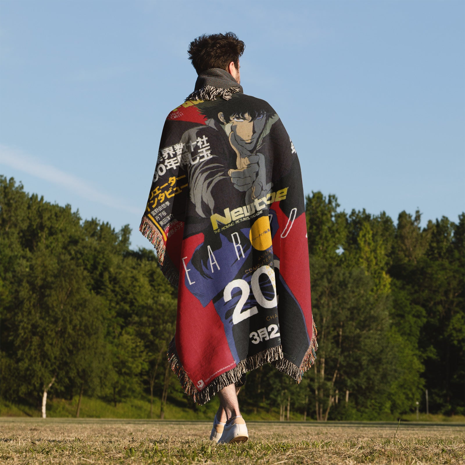 Cowboy Bebop Woven Throw Blanket Tapestry – Personality Anime Room Decor Gift-I