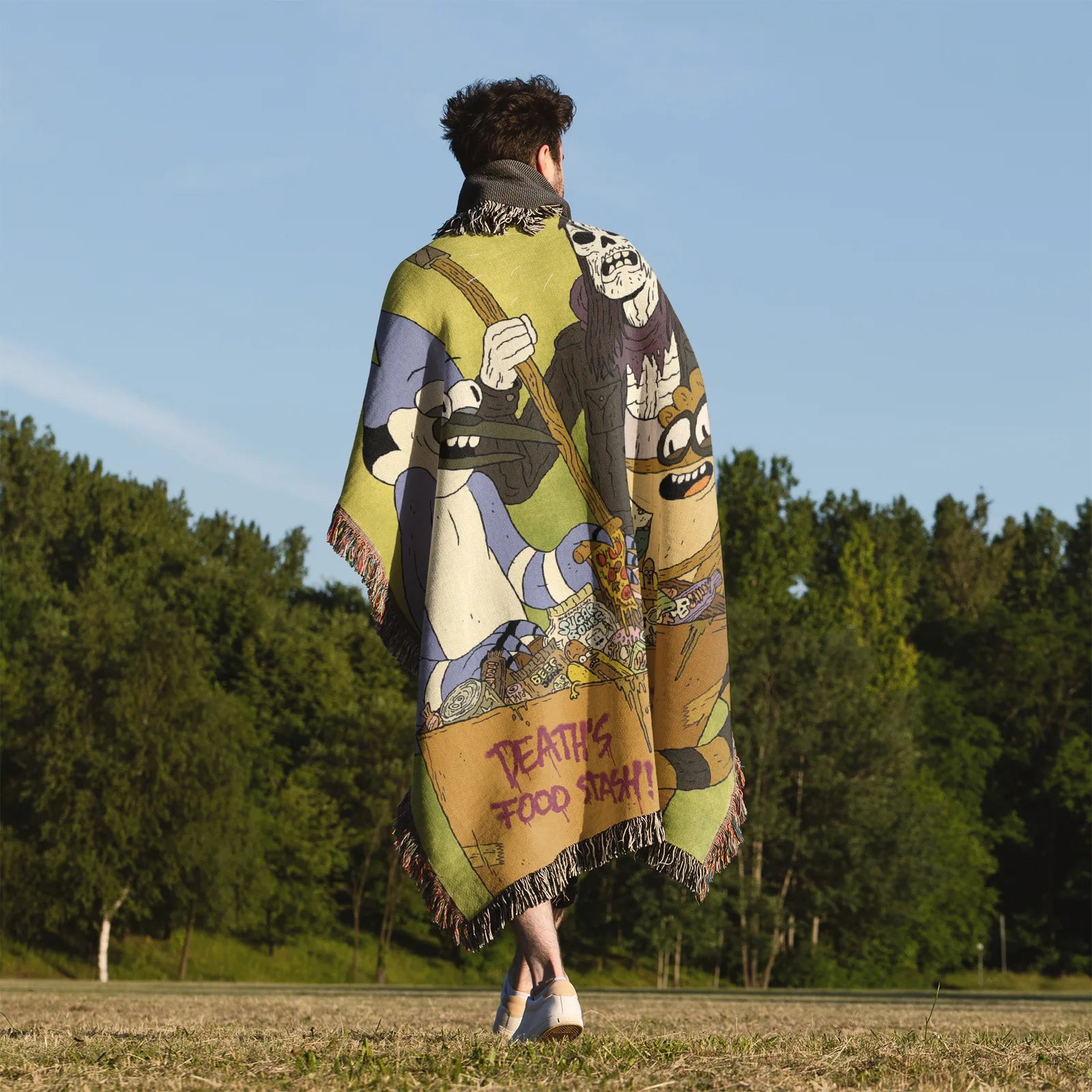 Tapisserie de couverture tissée une pièce – Cadeau de décoration de chambre d'anime de personnalité-Ⅰ