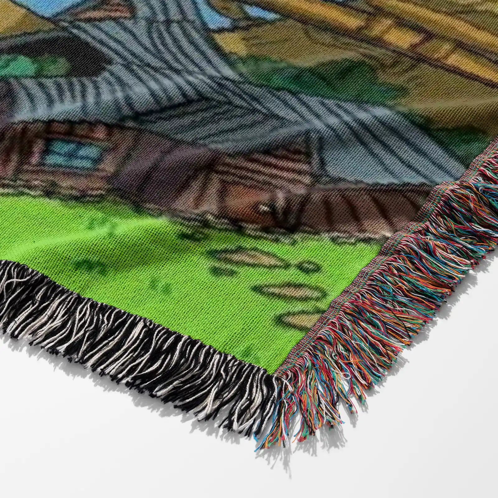 Adventure Time Woven Throw Blanket Tapestry – Personality Cartooon Room Decor Gift-II