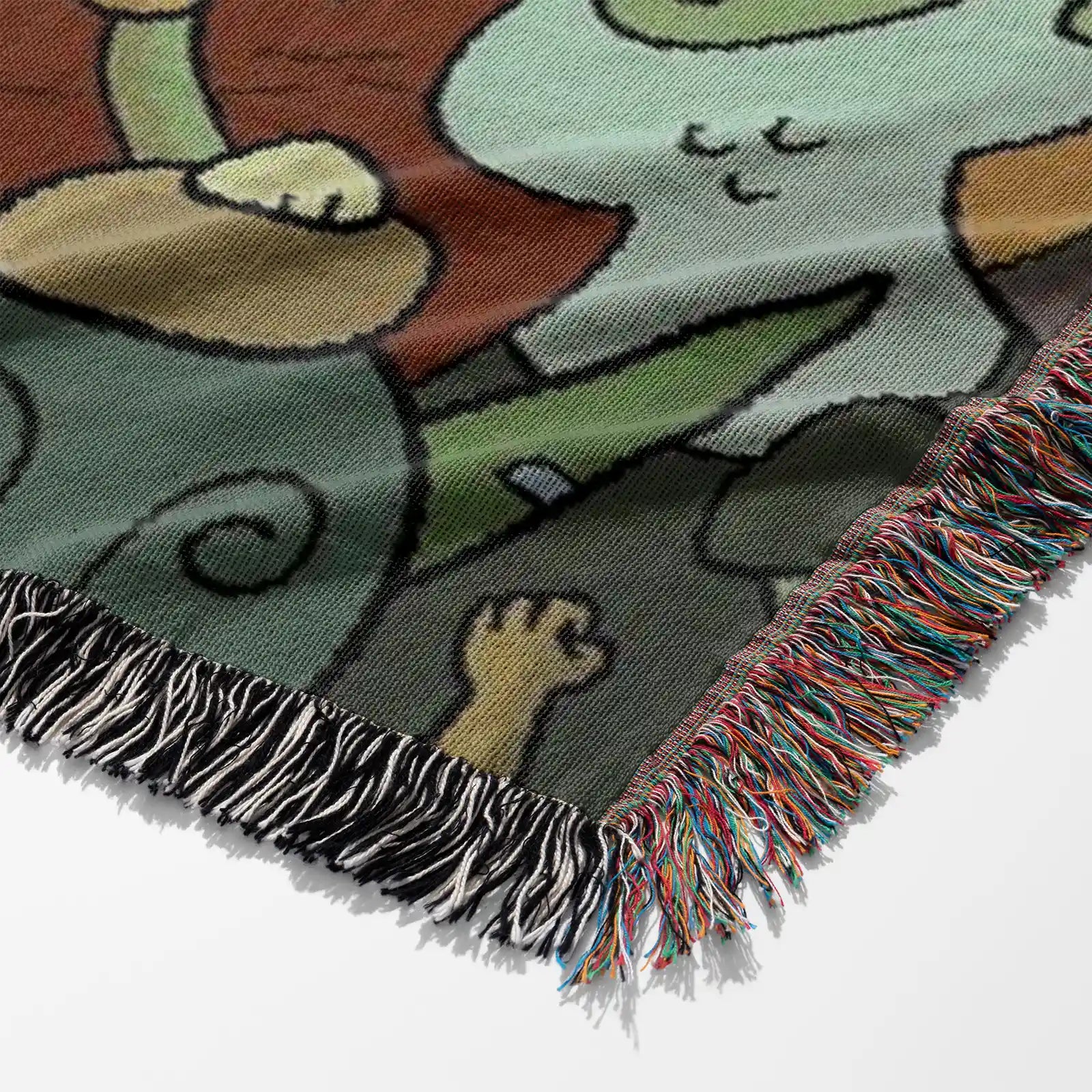 Adventure Time Woven Throw Blanket Tapestry – Personality Cartooon Room Decor Gift-VII