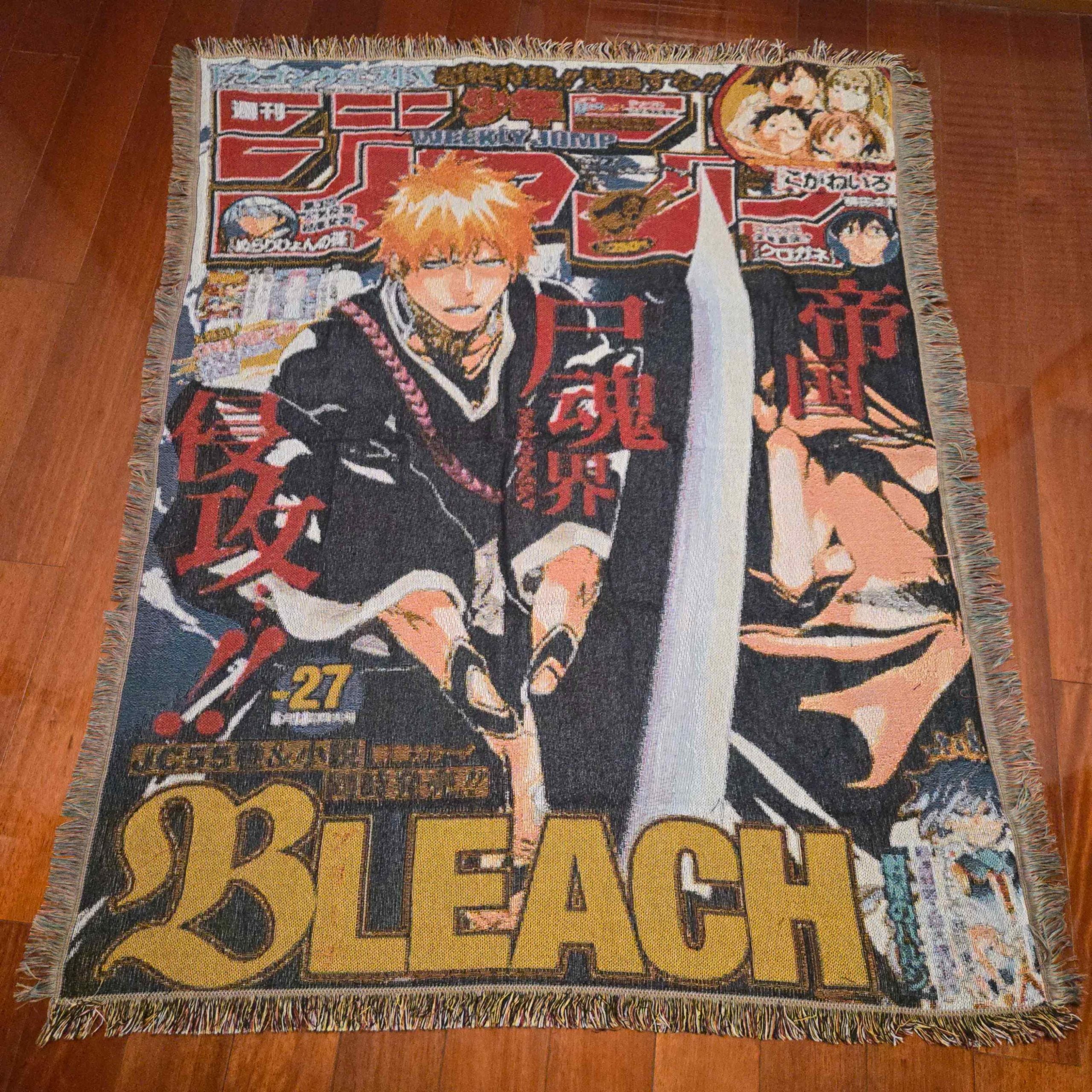 Bleach Anime Woven Throw Blanket Tapestry – Personality Anime Room Decor Gift-ⅤI