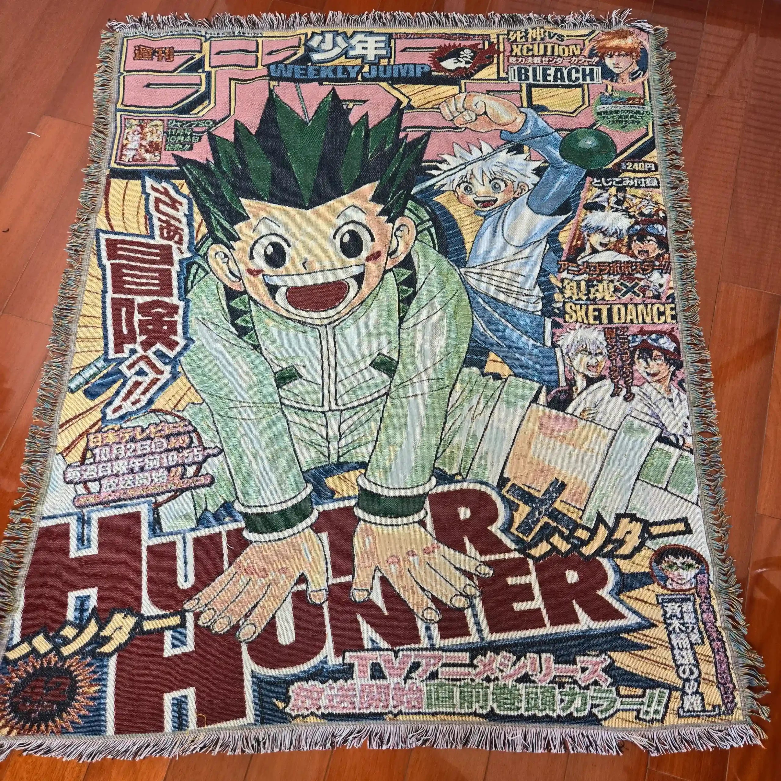 Hunter x Hunter Woven Throw Blanket Tapestry – Personality Anime Room Decor Gift-I