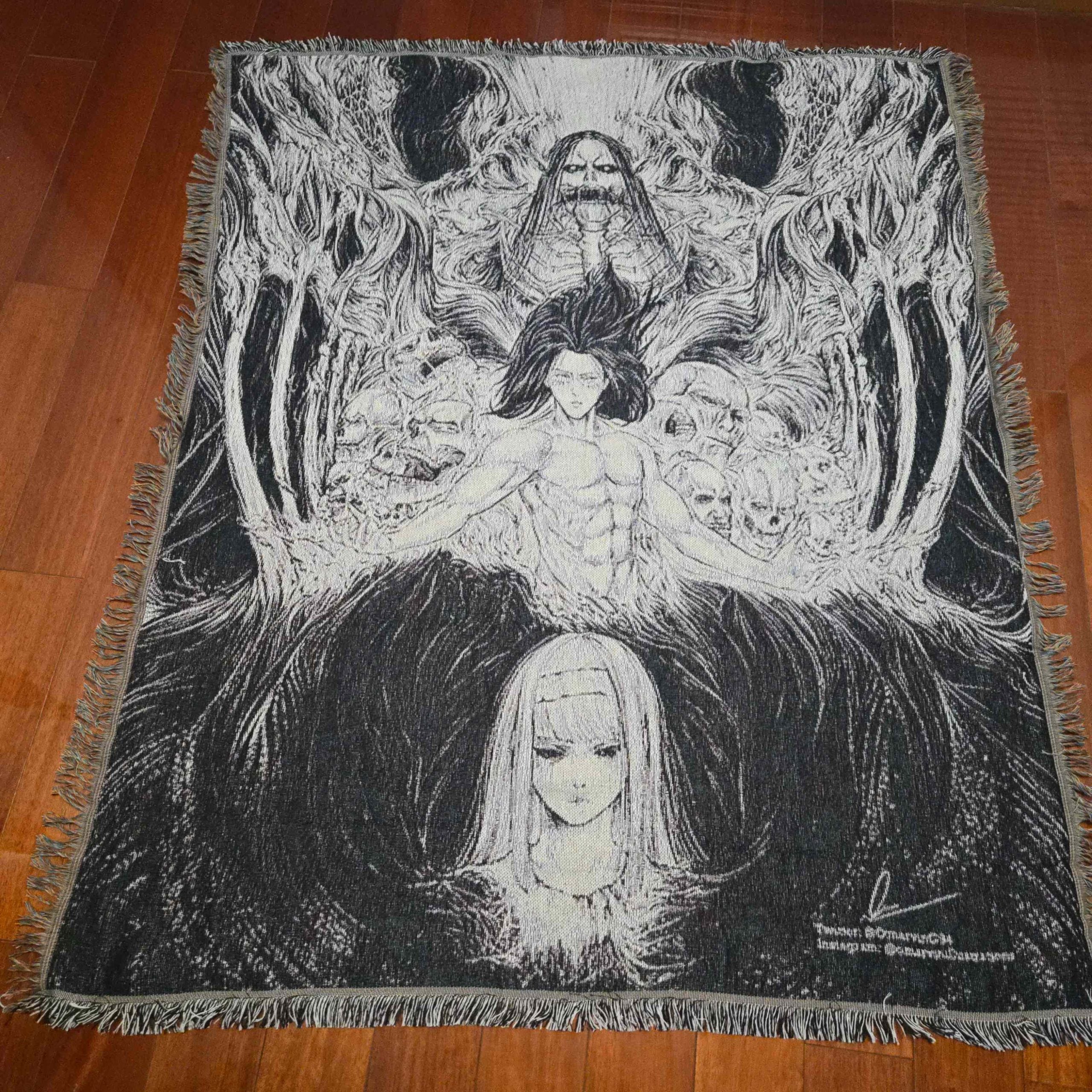 Attack on Titan Woven Throw Blanket Tapestry – Personality Anime Room Decor Gift-IX