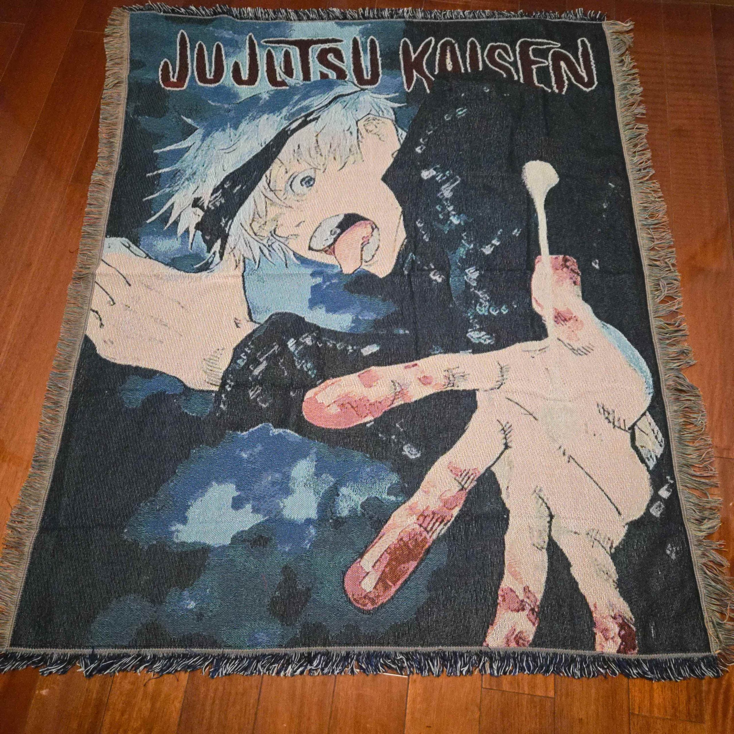 Couverture tissée Jujutsu Kaisen, tapisserie – personnalité, décoration de chambre d'anime, cadeau-Ⅲ