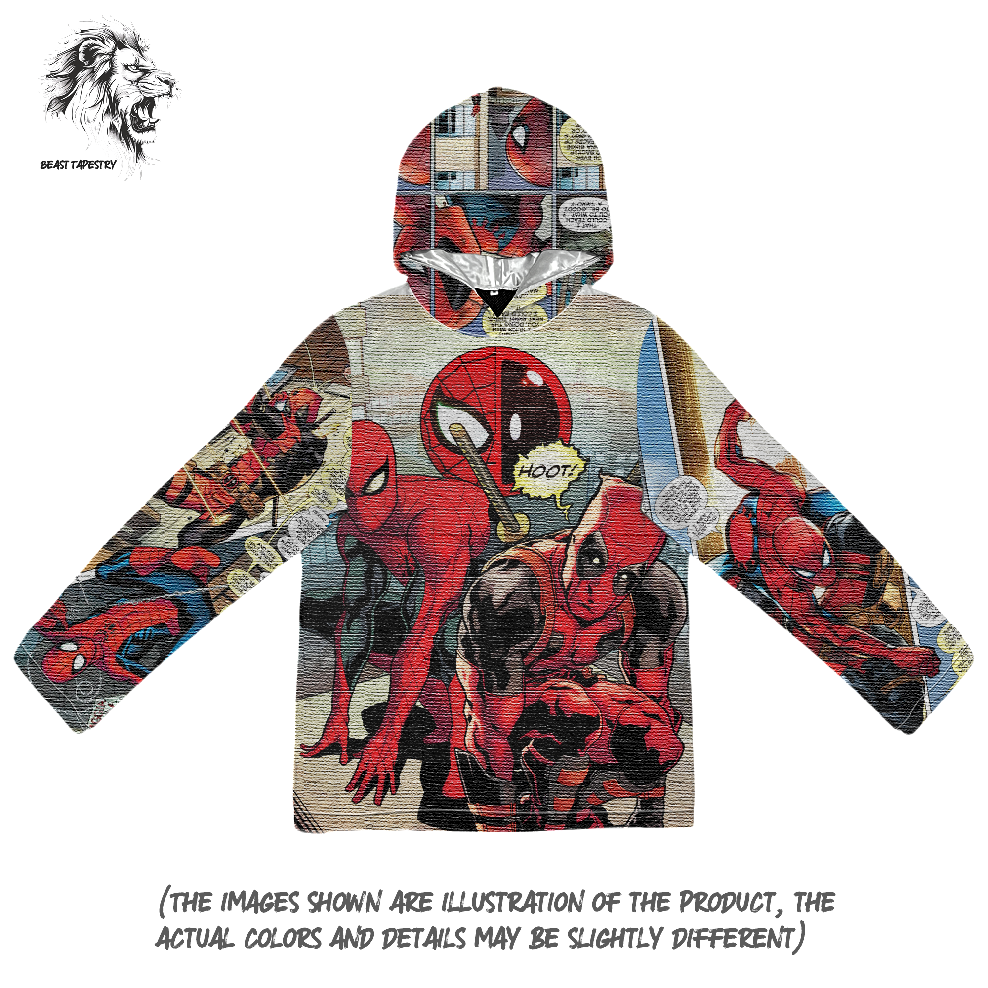 Sweat à capuche Spider-Man & Deadpool-TAPESTRY (Prévente)
