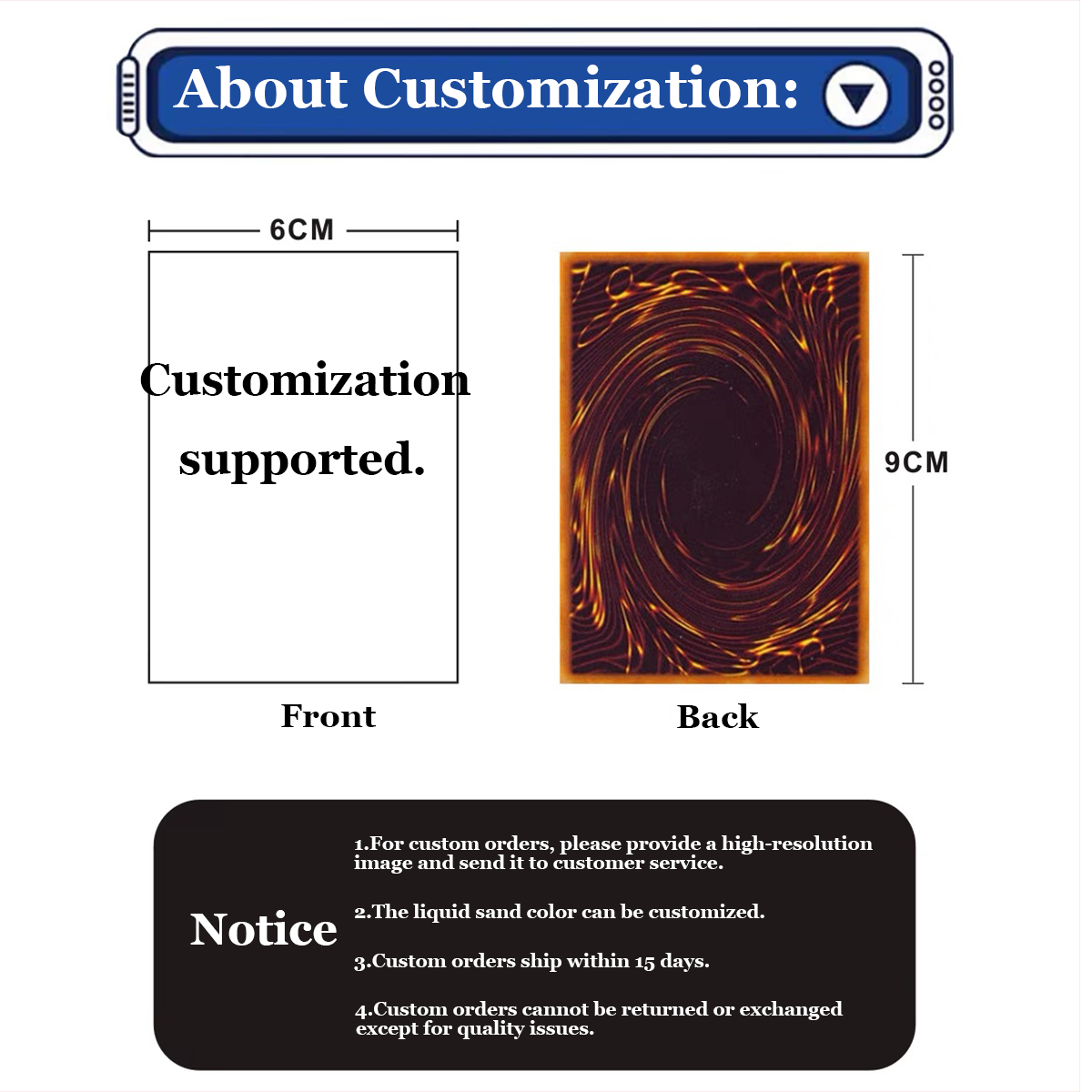 YU-GI-OH Cards Premium Liquid Motion Keychain,A Perfect Gift for YU-GI-OH fans