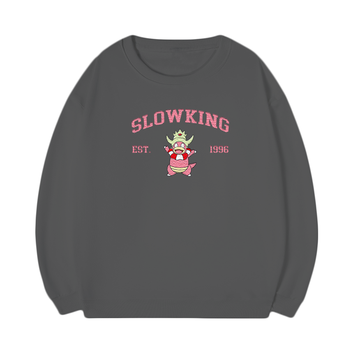 SLOWKING Embroidered Anime Character Unisex T-Shirt,Crewneck,Hoodie,Stylish Gift for Friends,E211
