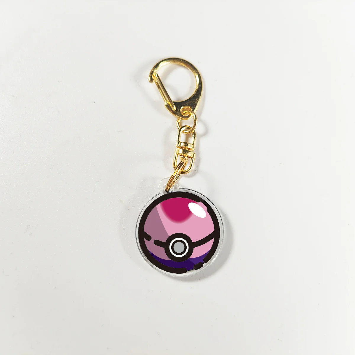 Ball Keychain - Double-Sided Acrylic DIY Cartoon Anime Creative Accessory,006