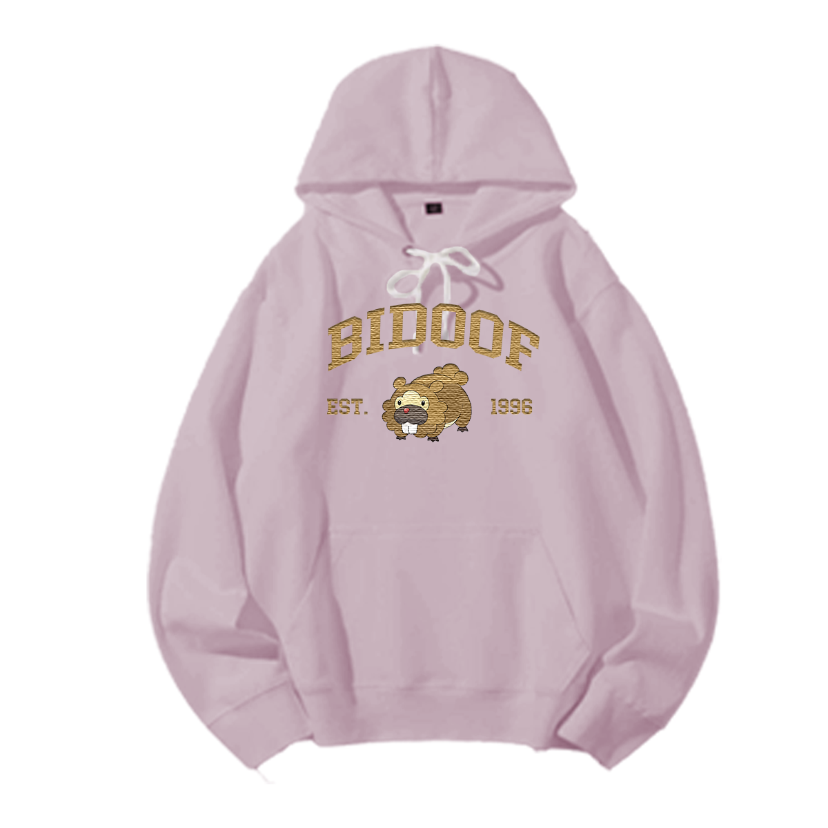 BIDOOF Embroidered Anime Character Unisex T-Shirt,Crewneck,Hoodie,Stylish Gift for Friends,E15