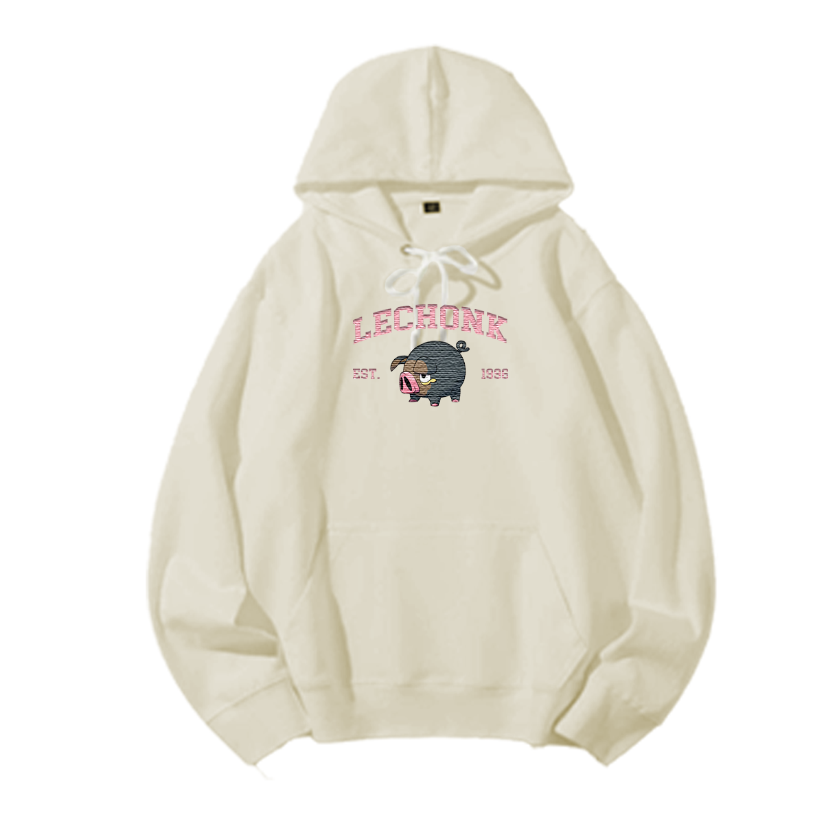 LECHONK Embroidered Anime Character Unisex T-Shirt,Crewneck,Hoodie,Stylish Gift for Friends,E255