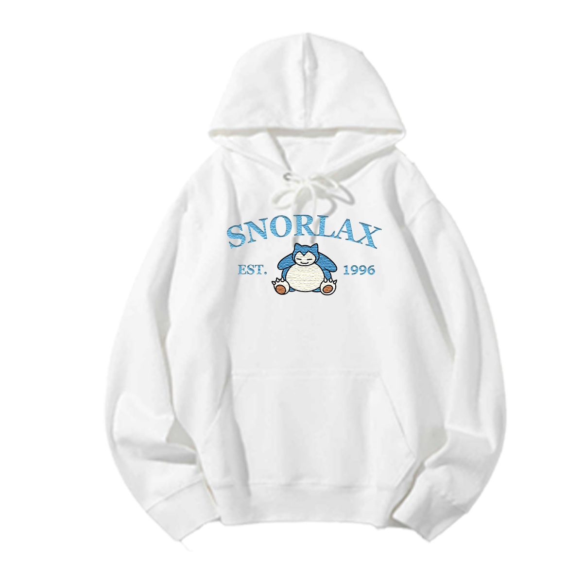 SNORLAX Embroidered Anime Character Unisex T-Shirt,Crewneck,Hoodie,Stylish Gift for Friends,E194
