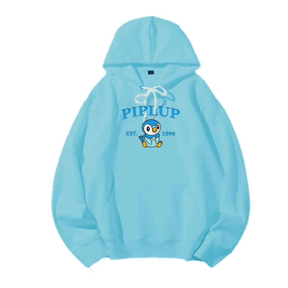 PIPLUP Embroidered Anime Character Unisex T-Shirt,Crewneck,Hoodie,Stylish Gift for Friends,E67