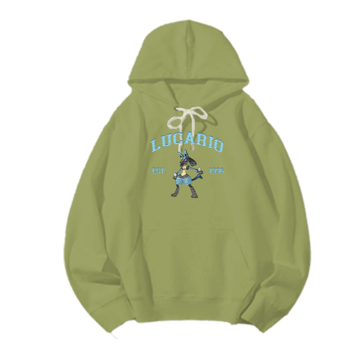 LUCARIO Embroidered Anime Character Unisex T-Shirt,Crewneck,Hoodie,Stylish Gift for Friends,E86