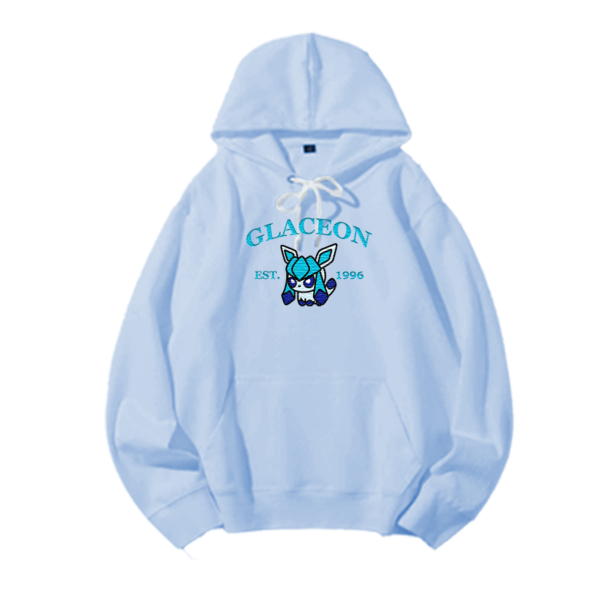 GLACEON Embroidered Anime Character Unisex T-Shirt,Crewneck,Hoodie,Stylish Gift for Friends,E74