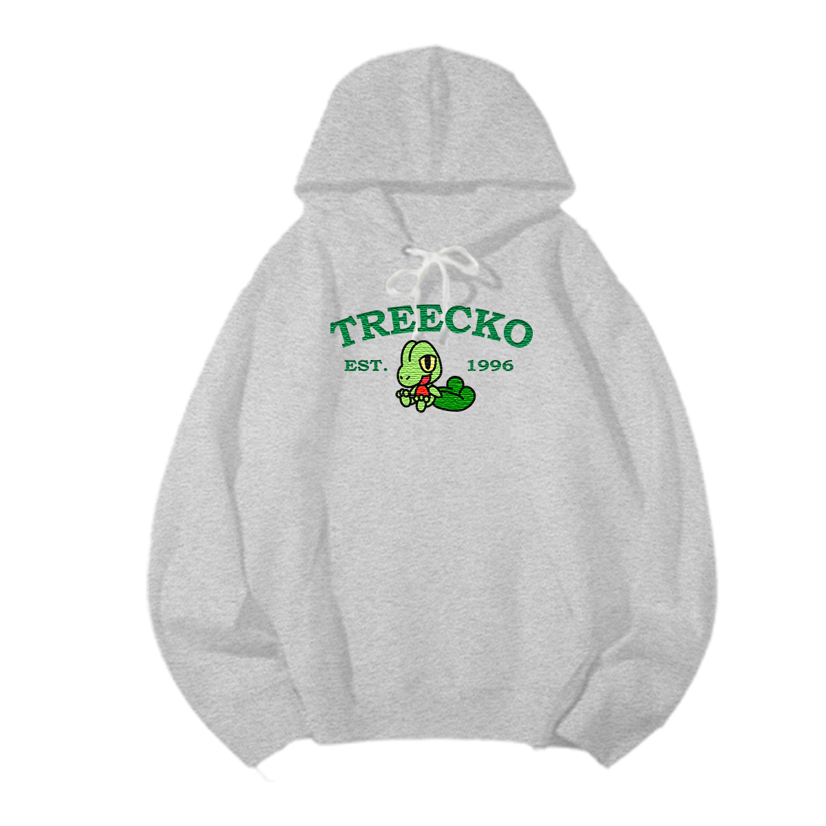 TREECKO Embroidered Anime Character Unisex T-Shirt,Crewneck,Hoodie,Stylish Gift for Friends,E176