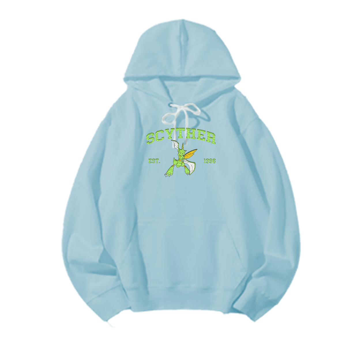 SCYTHER Embroidered Anime Character Unisex T-Shirt,Crewneck,Hoodie,Stylish Gift for Friends,E266