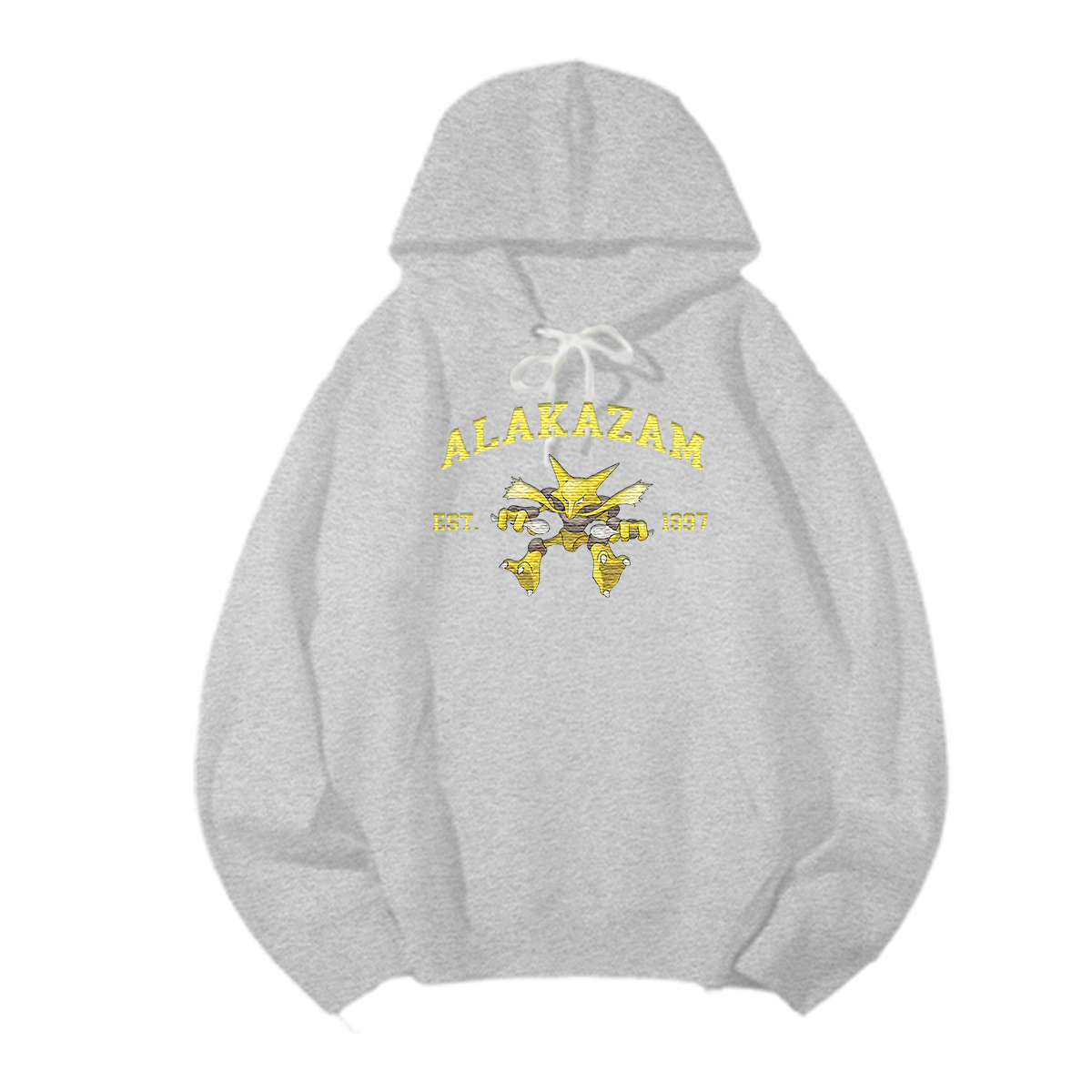 ALAKAZAM Embroidered Anime Character Unisex T-Shirt,Crewneck,Hoodie,Stylish Gift for Friends,E99