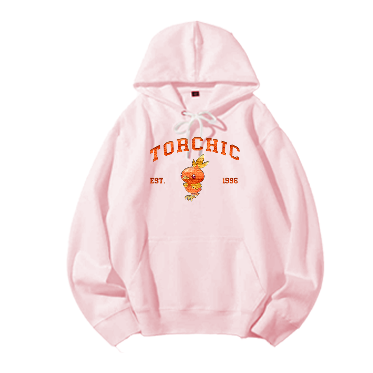 TORCHIC Embroidered Anime Character Unisex T-Shirt,Crewneck,Hoodie,Stylish Gift for Friends,E69