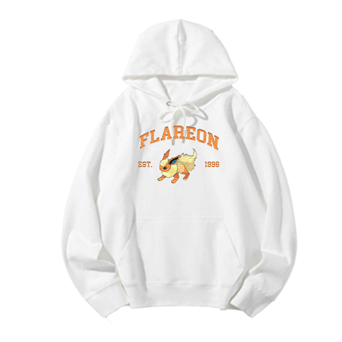 FLAREON Embroidered Anime Character Unisex T-Shirt,Crewneck,Hoodie,Stylish Gift for Friends,E96