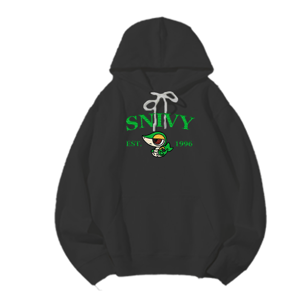 SNIVY Embroidered Anime Character Unisex T-Shirt,Crewneck,Hoodie,Stylish Gift for Friends,E174