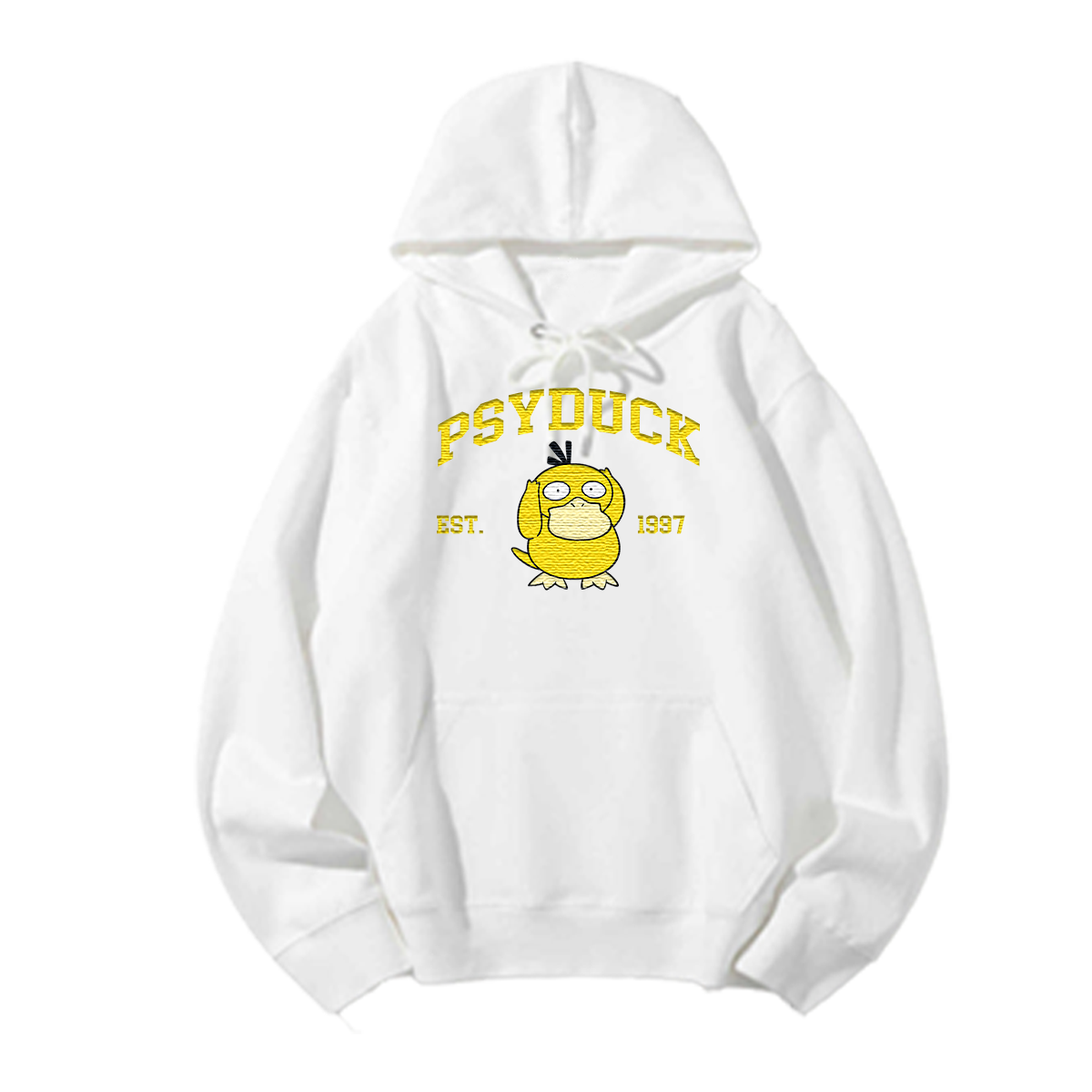 PSYDUCK Embroidered Anime Character Unisex T-Shirt,Crewneck,Hoodie,Stylish Gift for Friends,E29
