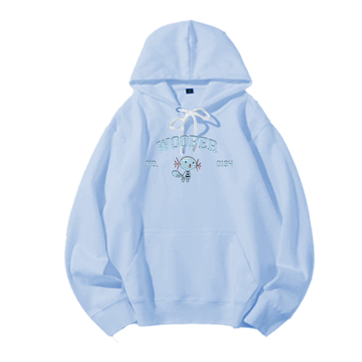 WOOPER Embroidered Anime Character Unisex T-Shirt,Crewneck,Hoodie,Stylish Gift for Friends,E304